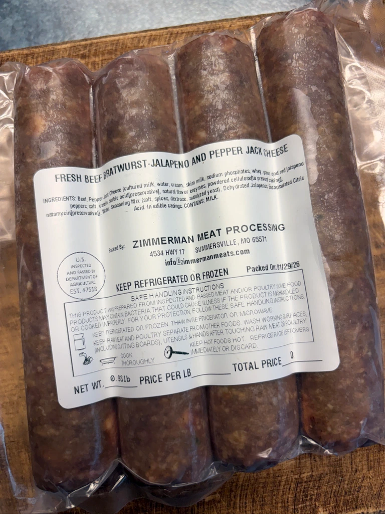 Bratwurst (Jalepeno/Pepper Jack)